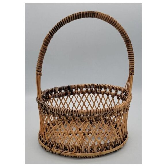 Vintage Handmade Woven Basket Set - Picture 4 of 7